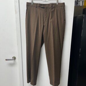 NWT H Stockton Wool Brown Dress Pants - 35